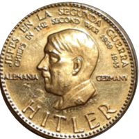 Moneta d'oro Jefes en secunda Guerra