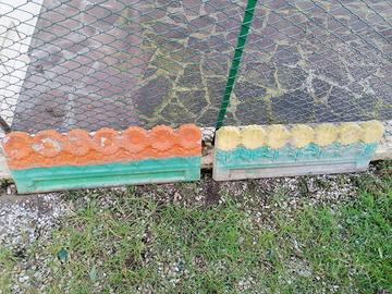 Profilo per fioriere in cemento