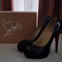 Décolleté spuntate vernice nera