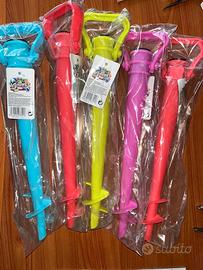 10 Trivelle picchetto per ombrellone da spiaggia