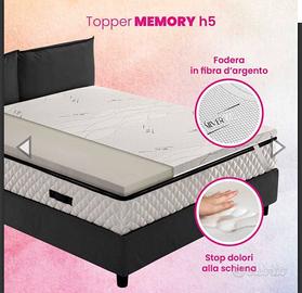 Topper Menory Foam 120x200 spessore 5 cm