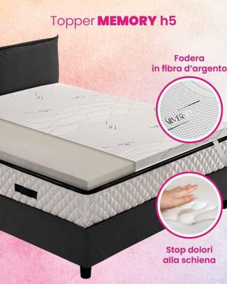 Topper Menory Foam 120x200 spessore 5 cm