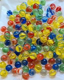 200 biglie di vetro 1.6cm vintage anni 70 80 90 