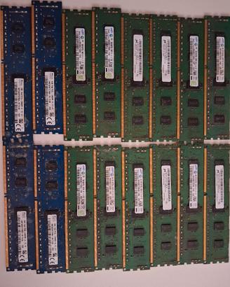 lotto di 16 banchi di ram 2gb 1rx8 pc3l-10600r