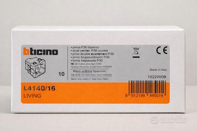 Stock 10 prese BTicino Living nuove (bipasso 16A)