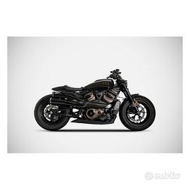 Zard Sportster S Top Gun Scarico Completo Nero Opa