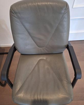 Sedie in pelle da ufficio PRESIDENT 4600
