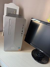 Pc fisso HP Pavilion + monitor ASUS - funzionante