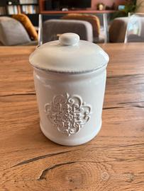 Barattolo in ceramica “Preziosa” stile shabby chic