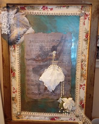 quadro con ballerina a vetro 