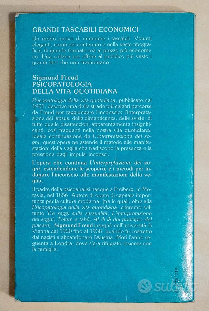 Psicopatologia della vita quotidiana - Libri e Riviste In vendita a Roma