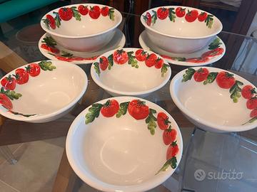 Servizio fine ceramica artistica