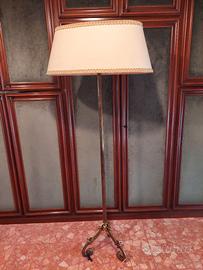Lampada a piantana ottone brunito
