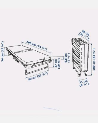 Letto pieghevole ikea