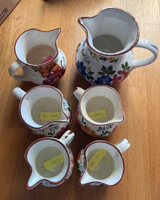 Brocche caraffe ceramica friulana varie misure