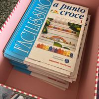 Raccolta x puntocroce + libri e fili