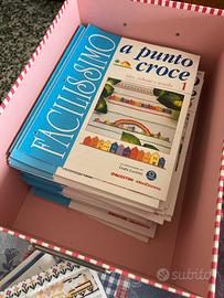 Raccolta x puntocroce + libri e fili