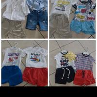 Vestiti bimbo estivo 3/6+6/9+scarpi e tutine regal