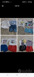 Vestiti bimbo estivo 3/6+6/9+scarpi e tutine regal