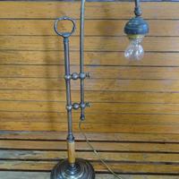 Lampada in ottone co braccio regolabile