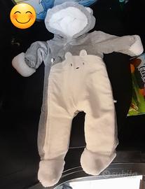 tutina calda 3-6 mesi bimbo