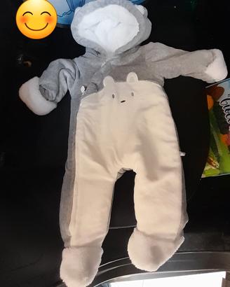 tutina calda 3-6 mesi bimbo