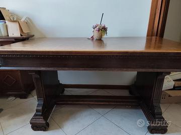 Tavolo Fratino Antico in Legno Massello - Stile Ru