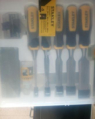 STANLEY, Set 5 scalpelli per legno. 5-16-421