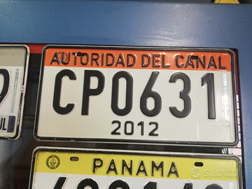 Targa automezzi del Canale di PANAMA