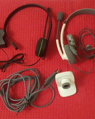 MICROSOFT XBOX ONE e XBOX 360 cuffie e fotocamera