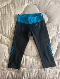 Leggins sportivo donna Adidas Blue e grigio S