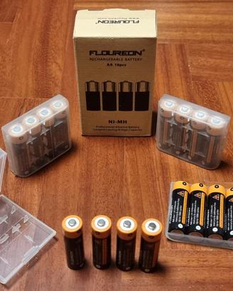16 Batterie Ricaricabili AA 2500 mAh