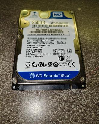 Hard Disk 256 GB 2.5" sata