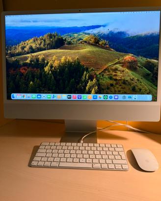 iMac 24'' M1 (2021) Argento 8 GB RAM, 256 GB SSD