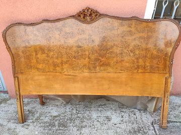 letto matrimoniale antico in legno