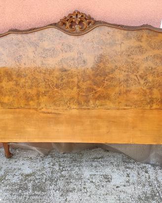 letto matrimoniale antico in legno