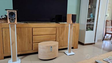 Sistema audio con Diffusori subwoofer e supporti d