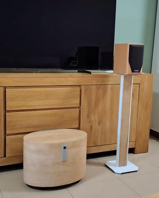 Sistema audio con Diffusori subwoofer e supporti d