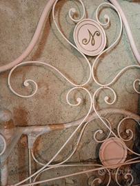 TESTIERA LETTO  IN  FERRO  BATTUTO