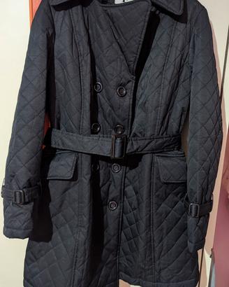 Piumino/Cappotto lungo trapuntato stile trench