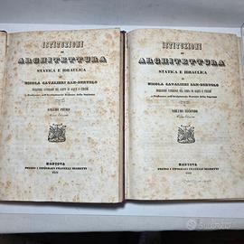 Libro Antico 1851 Istituzioni Architettura Statica