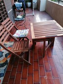 Tavolo giardino pieghevole mod. CAPRI in Legno mas