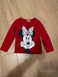 Maglietta Minnie Disney tg 3/4 anni