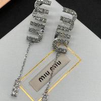 argentato orecchino Miu Miu
