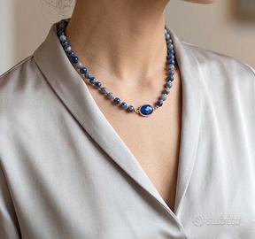 Collana Sodalite Blu