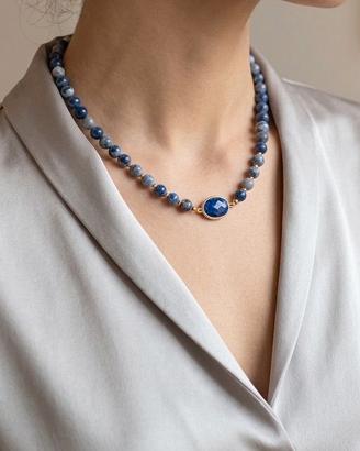 Collana Sodalite Blu