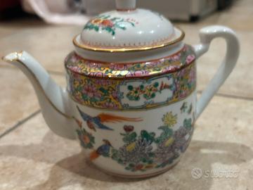 Teiera Cinese Vintage Porcellana Jingdezhen