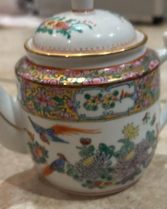 Teiera Cinese Vintage Porcellana Jingdezhen