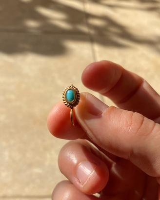 Orecchino mono vintage oro 750 18 kt