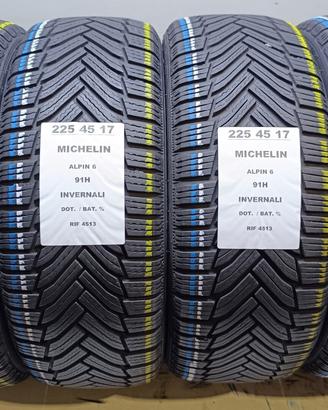 4 GOMME 225 45 17 MICHELIN INV RIF4513